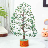 Arbore 25 cm cu pietricele semipretioase din Aventurin Verde - Copacel Terapeutic pentru Echilibru si Bunastare - Decor Feng Shui pentru Acasa si Birou - Cadou pentru Noroc si Prosperitate
