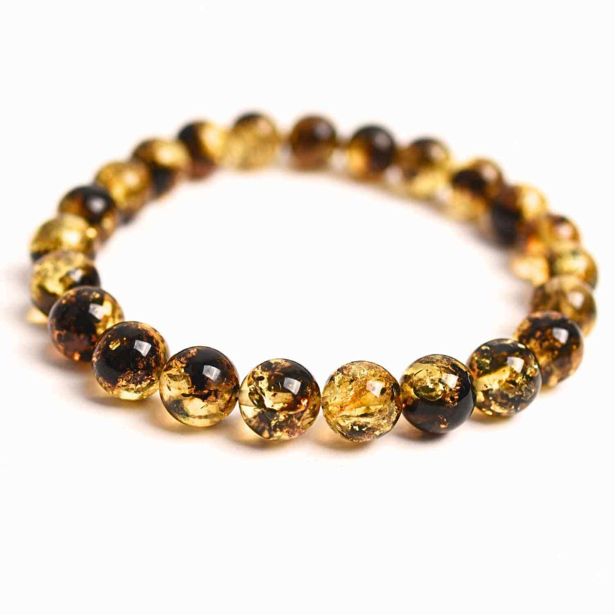 Bratara elastica 9 mm Chihlimbar Amber– Protectie si energie pozitiva