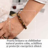 Bratara elastica 9 mm Chihlimbar Amber autentic – Protectie si energie pozitiva