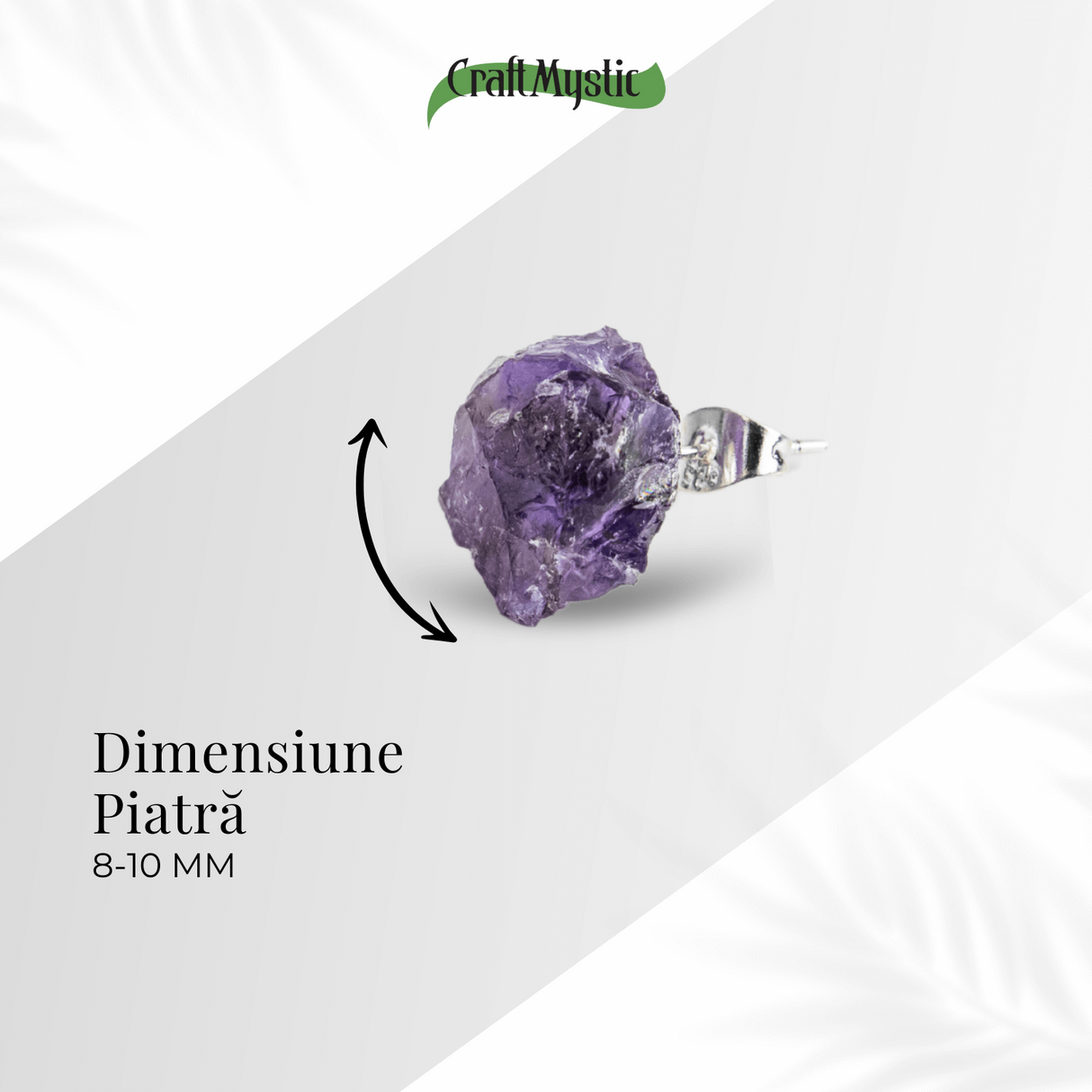 Bijuterie pentru Liniste Interioara – Cercei cu Cristal Ametist