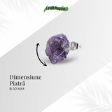 Bijuterie pentru Liniste Interioara – Cercei cu Cristal Ametist