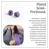 Bijuterie pentru Liniste Interioara – Cercei cu Cristal Ametist