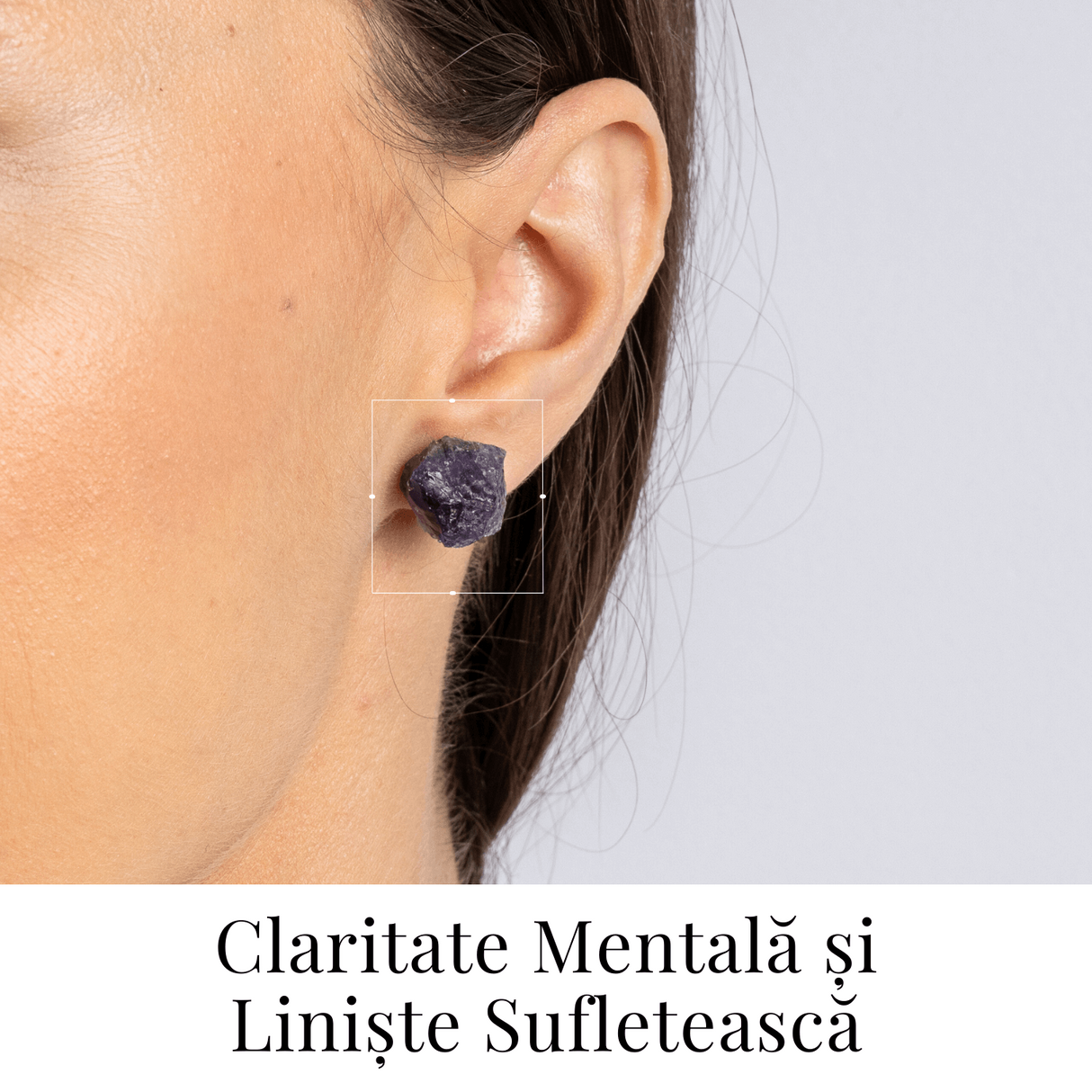Bijuterie pentru Liniste Interioara – Cercei cu Cristal Ametist