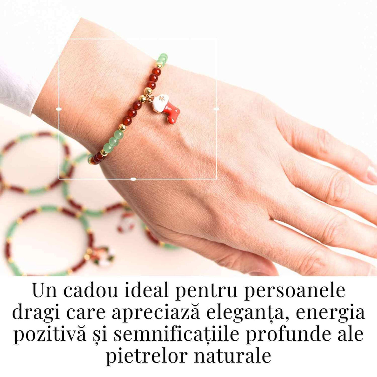Bratara Agat rosu si aventurin verde accesoriu mix- eleganta si noroc