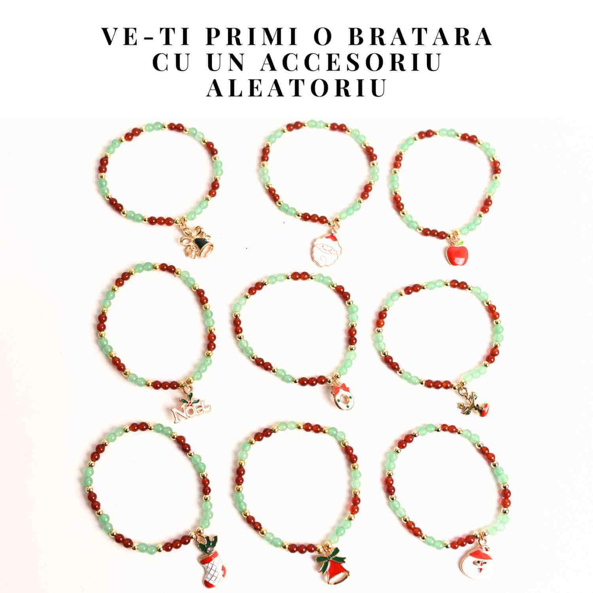 Bratara Agat Rosu si Aventurin Verde, Accesoriu Mixt – Echilibru si Noroc