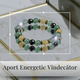 Bratara Elastica Energetizanta cu Margele 8mm din Citrin, Aventurin Verde si Hematit - Armonie si Echilibru