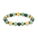 Bratara Elastica Energetizanta cu Margele 8mm din Citrin, Aventurin Verde si Hematit - Armonie si Echilibru