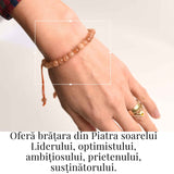Bratara cu piatra soarelui 6mm ajustabila – Incredere si Energie