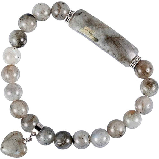 Bratara cu pietre semipretioase margele 8mm ochi de Labradorit : Echilibru si armonie