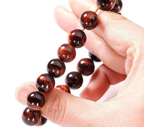 Bratara din piatra semipretioasa Ochi de Tigru Rosu Dragon's Eye - Stimulare, Incredere si Armonie intr-un Accesoriu Atragator
