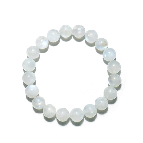 Bratara Elastica cu Margele 8mm din Piatra Lunii Curcubeu - Magie si Femininitate