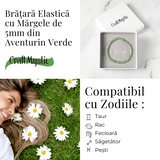 Bratara Elastica din Aventurin Verde 5mm – Noroc si Abundenta