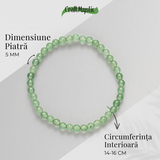 Bratara Elastica din Aventurin Verde 5mm – Noroc si Abundenta