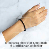 Bratara Elastica cu Margele 4mm din Turmalina Neagra – Protectie Energetica si impamantare