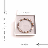 Bratara Elastica cu Margele de 6mm din Agat Botswana - Echilibru si Protectie
