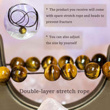 Bratara elastica cu pietre semipretioase ochi de tigru de 8 mm – bratara pentru meditatie