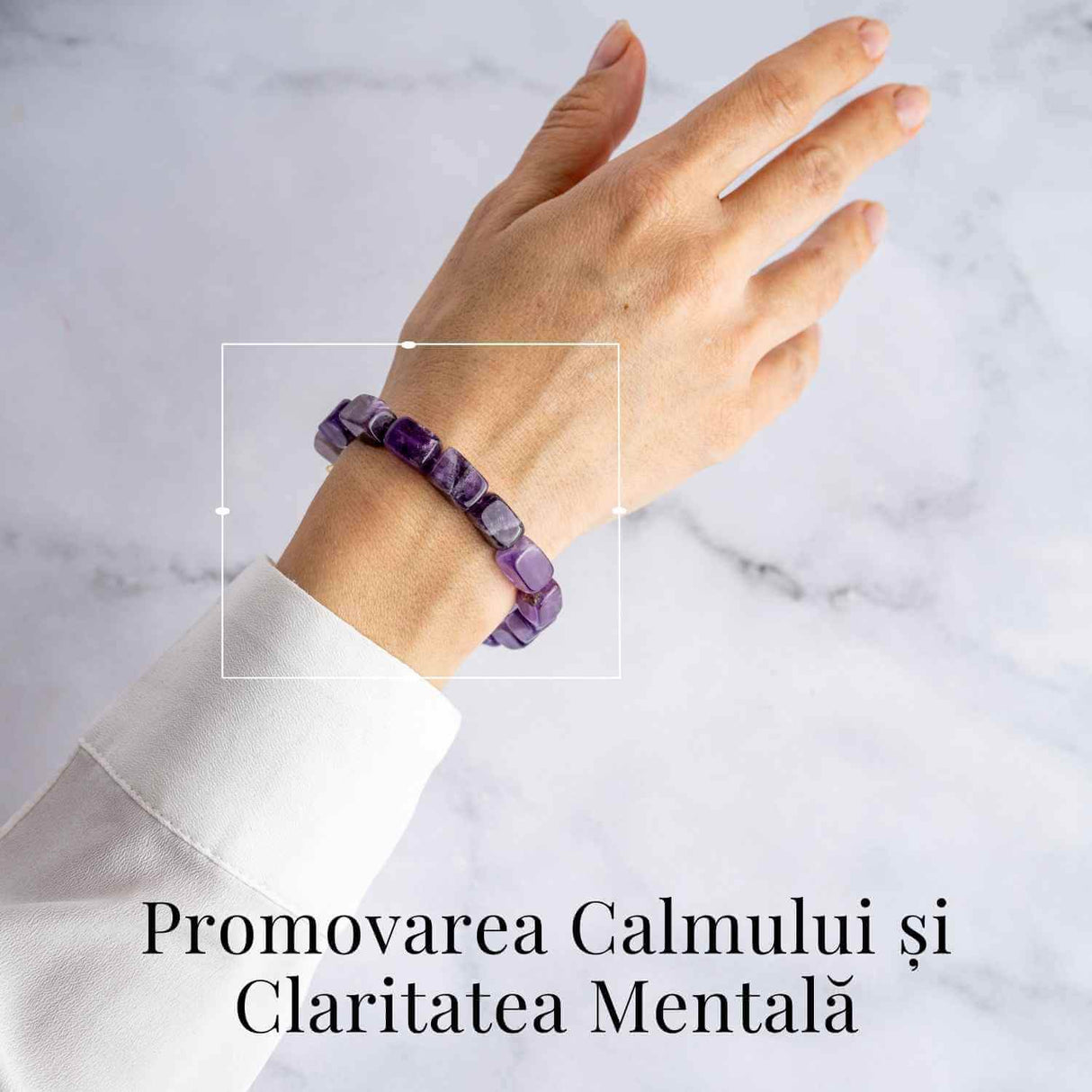 Geometrie Spirituala – Bratara cu Ametist Natural
