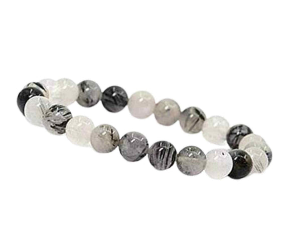 Bratara de Manifestare - Bratara Manuala din Rutil Negru Natural 8mm