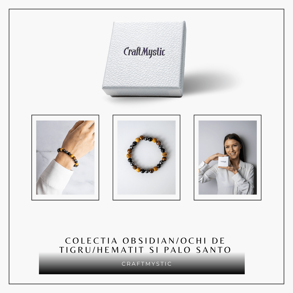 Alchimia Protectiei – Bratara cu Cristale Radacina si Palo Santo Purificator