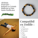 Alchimia Protectiei – Bratara cu Cristale Radacina si Palo Santo Purificator