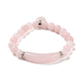 Bratara Zen Cuart Roz 8mm – Iubire si Vindecare Emotionala