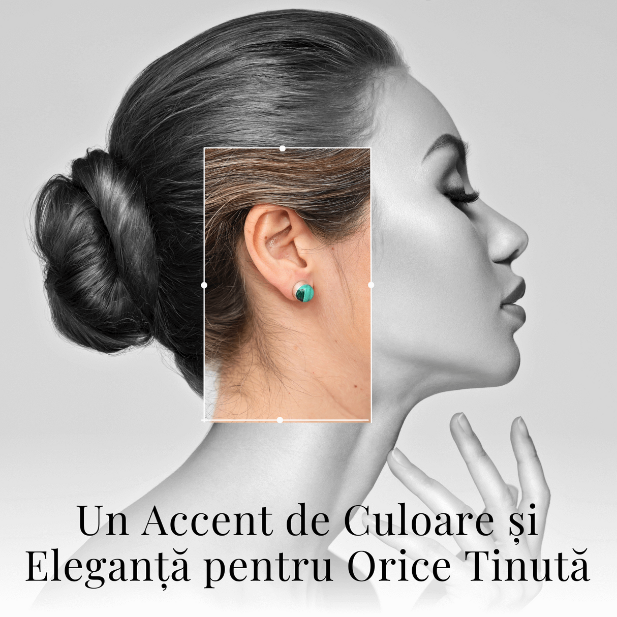 Cercei Eleganti cu Malachit Natural - Frumusete si Protectie Intr-un Singur Accesoriu