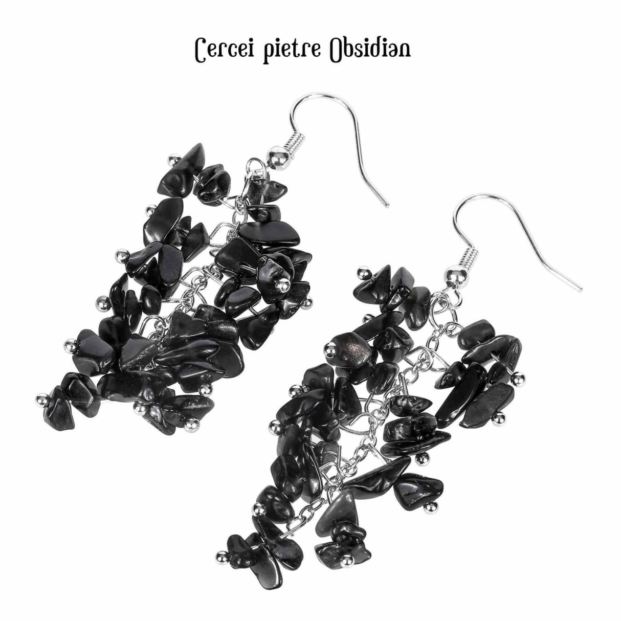 Cercei Sofisticati cu Obsidian - Protectie Energetica si Eleganta Moderna