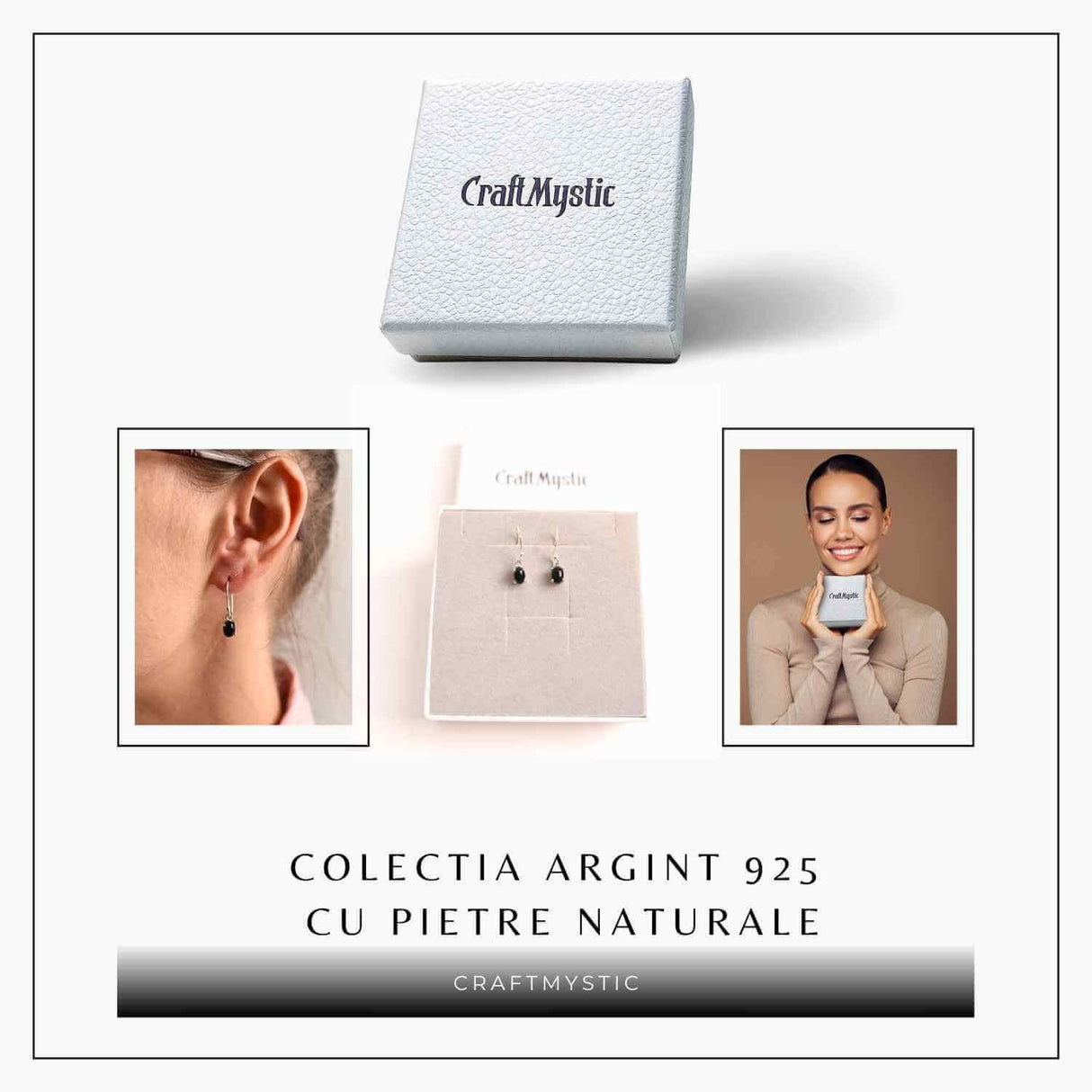 Cercei onix negru din argint 925 – Protecție si putere interioara