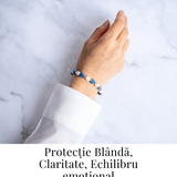 Protectie si claritate – Bratara cu aventurin albastru si perle