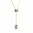 Claritate si Aliniere – Colier din Argint 925 Placat cu Aur 18K cu Dublu Kianit