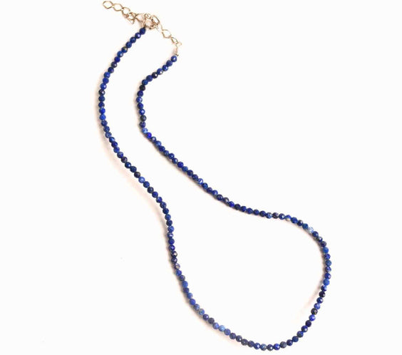Claritate si Adevar Interior – Colier din Argint 925 cu Lapis Lazuli Fatetat