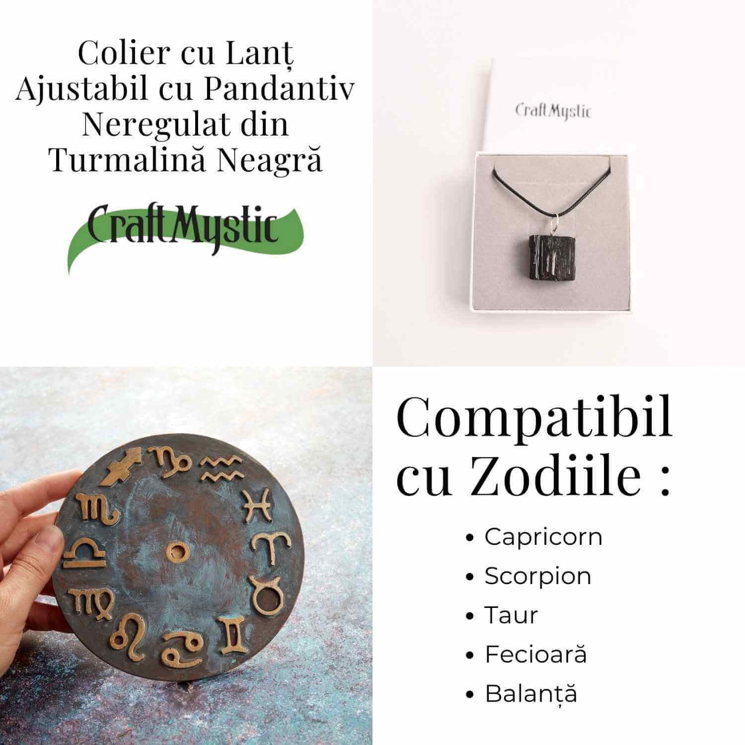 Colier cu Turmalina Neagra - Protectie si Echilibru Energetic