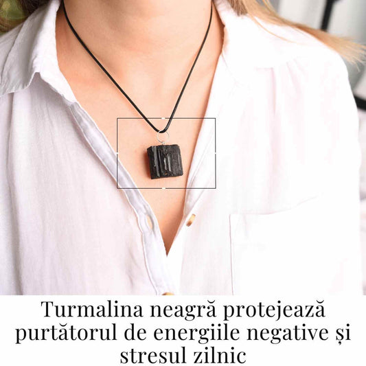 Colier cu Turmalina Neagra - Protectie si Echilibru Energetic