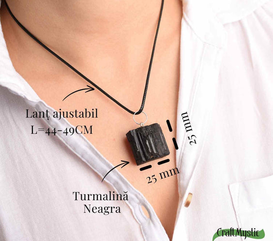 Colier cu Turmalina Neagra - Protectie si Echilibru Energetic