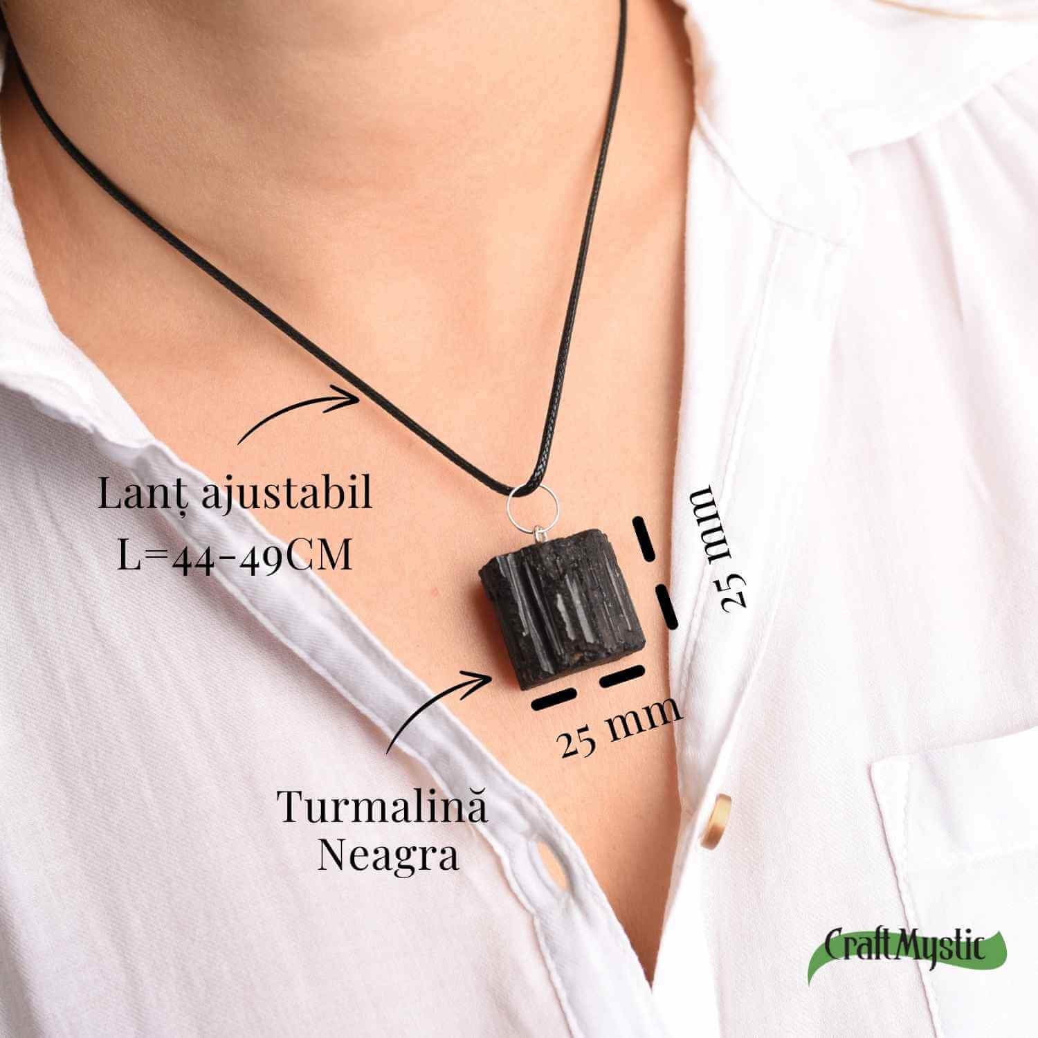 Colier cu Turmalina Neagra - Protectie si Echilibru Energetic