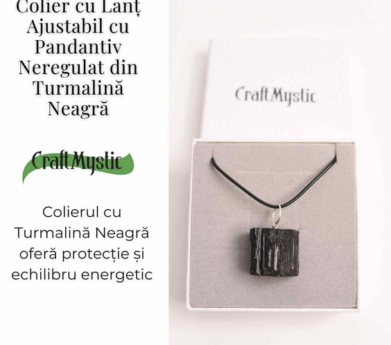 Colier cu Turmalina Neagra - Protectie si Echilibru Energetic