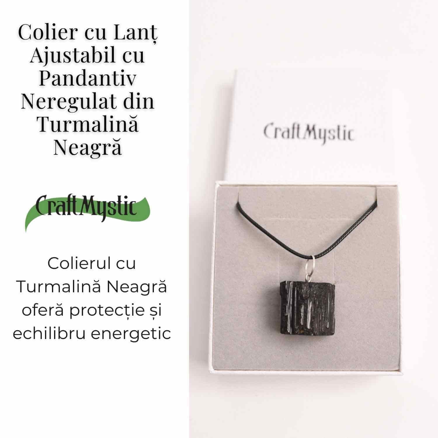 Colier cu Turmalina Neagra - Protectie si Echilibru Energetic