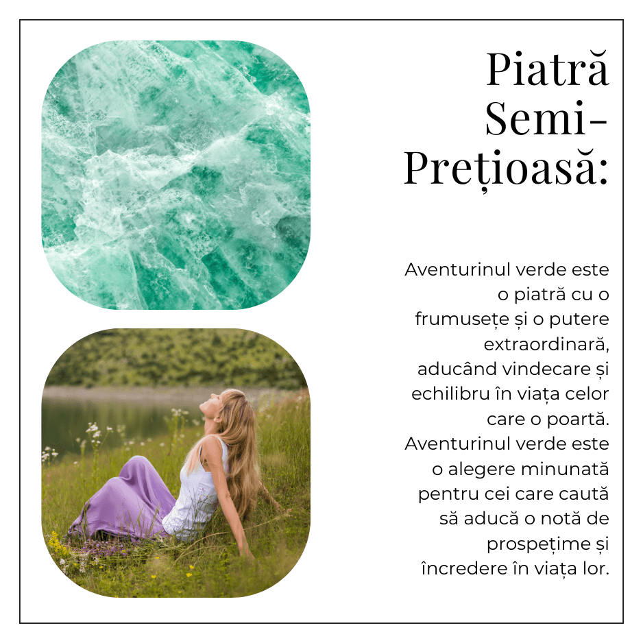 Colier Ajustabil Handmade cu Cristal de Aventurin Verde in Broscuta Impletita
