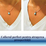 Colier argint 925 cu piatra Larimar pentru calm si claritate