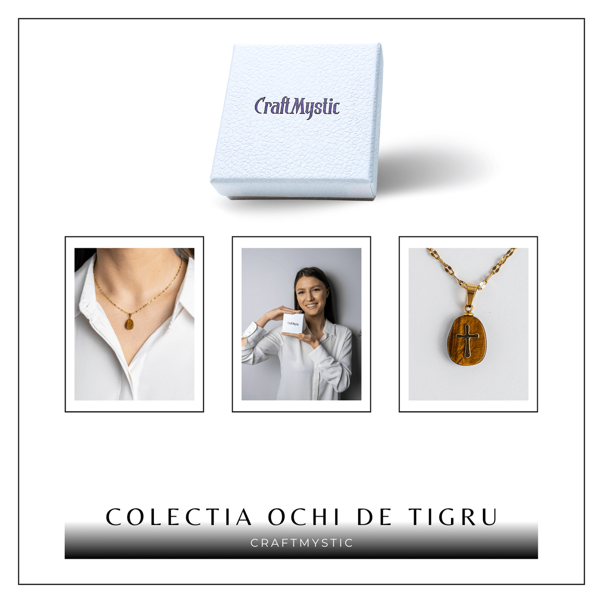 Bijuterie cu Energie si Credinta – Ochi de Tigru si Cruce