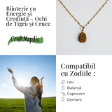 Bijuterie cu Energie si Credinta – Ochi de Tigru si Cruce