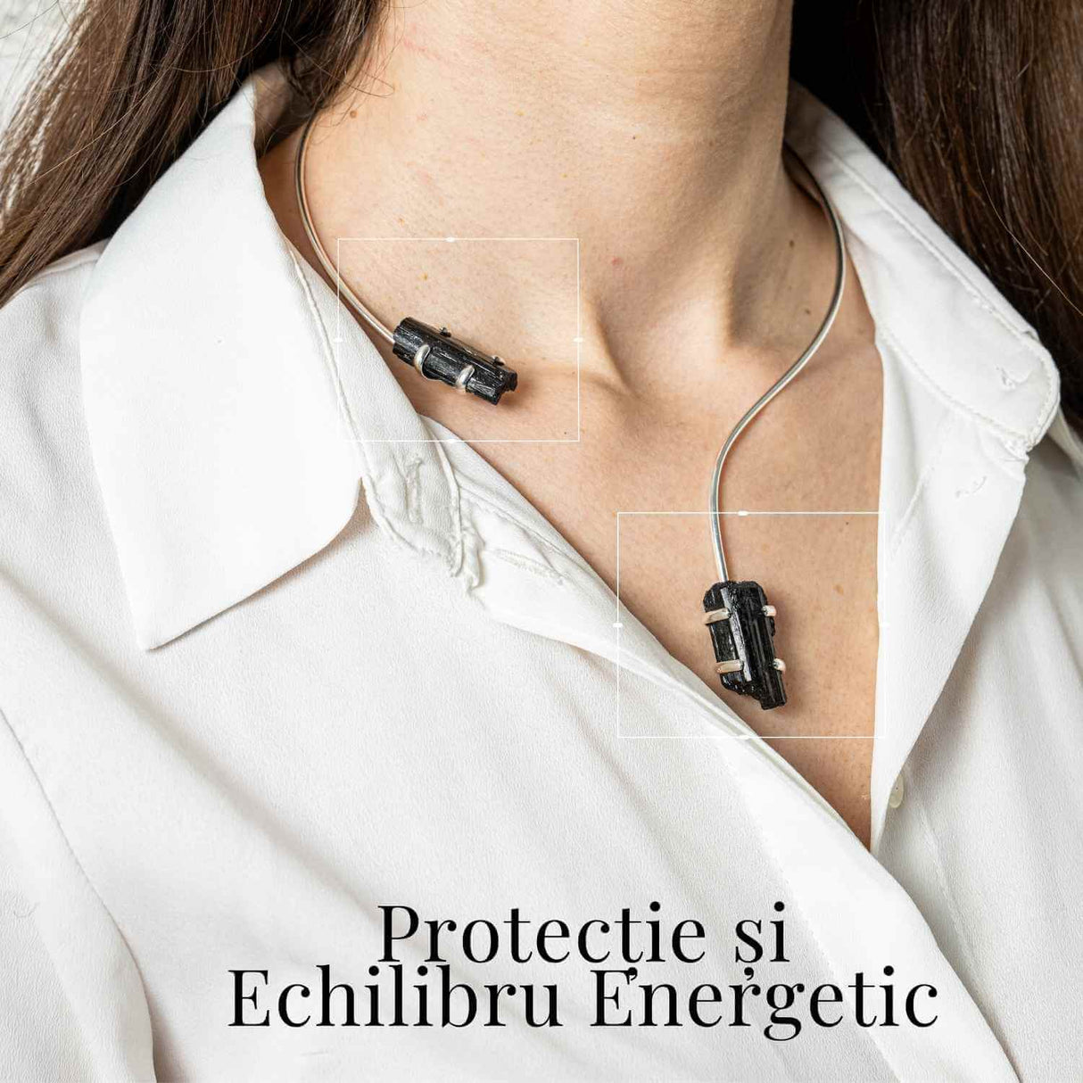 Colier Choker Turmalina Neagra - Protectie Energetica si Echilibru