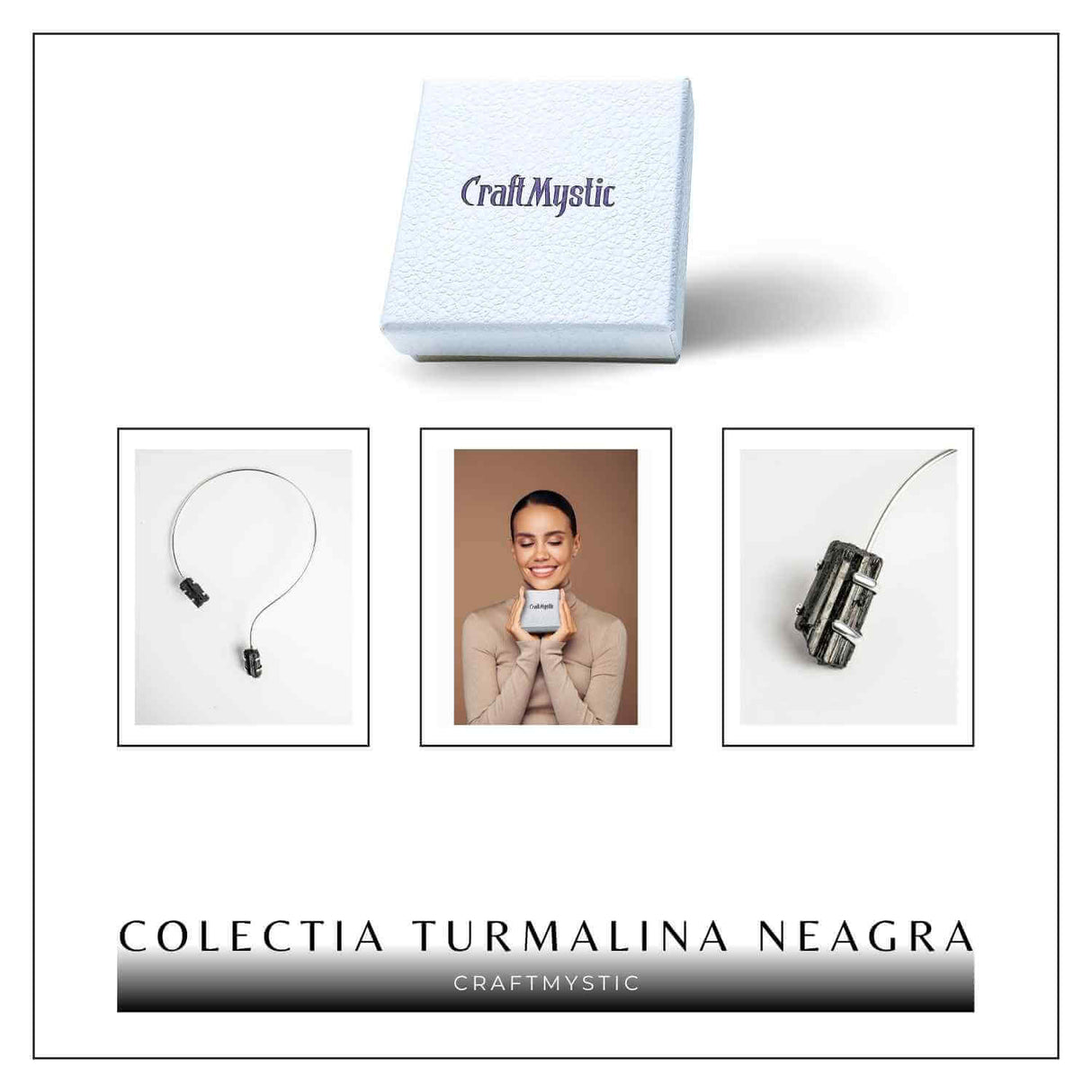 Colier Choker Turmalina Neagra - Protectie Energetica si Echilibru