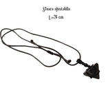 Colier Terapeutic din Obsidian sub Forma de Piramida