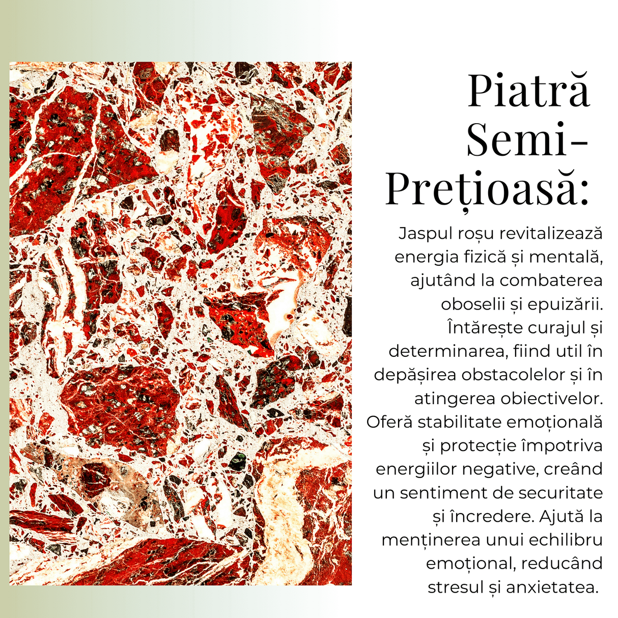 Colier ajustabil cu pandantiv oval Jasp Rosu natural - Energie si Protectie