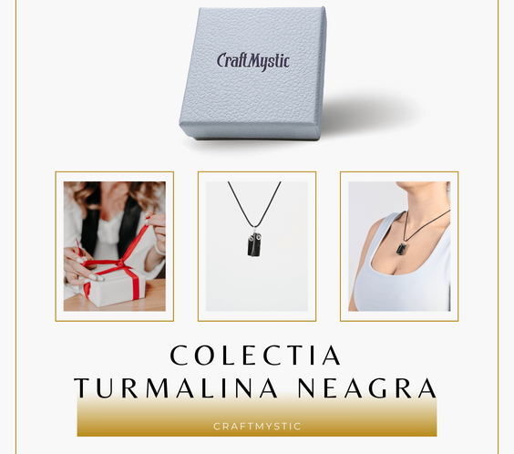 Colier Ajustabil cu Pandantiv din Turmalina Neagra Infasurata in Sarma, 25mm