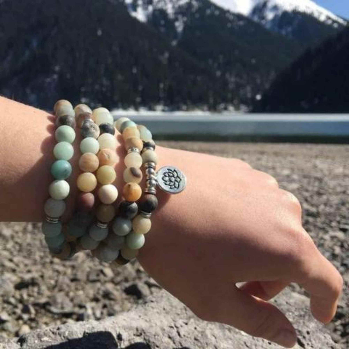 Colier - Bratara Mala cu 108 Margele 8mm din Pietre Naturale Tianhe Claritate Mentala, Protectie energii negative