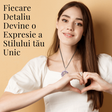 Colier Orgonic Reglabil cu Pietre de Ametist si Simbolul Arborele Vietii