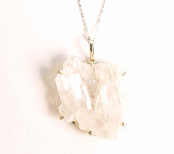 Claritate si Echilibru Zilnic – Colier Cristal de Stanca si Argint 925