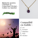 Bijuterie pentru Claritate si Conectare Divina – Colier Cruce cu Ametist